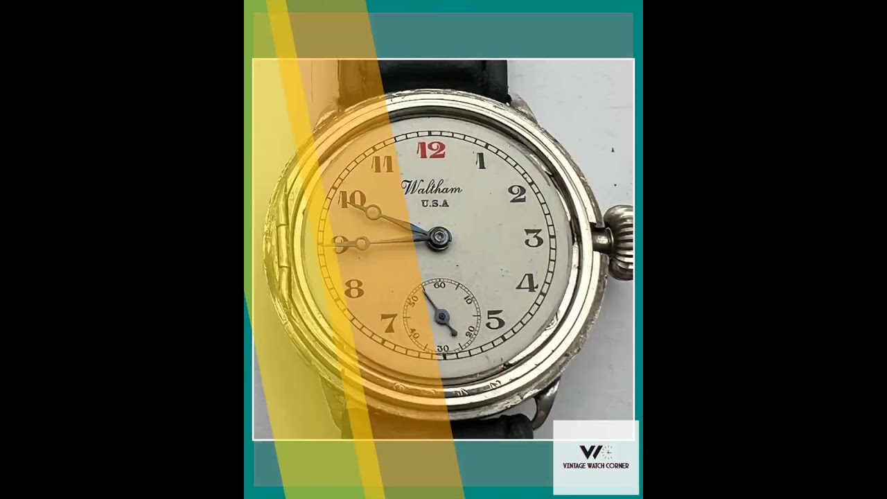 1930s Waltham Dennison Cased WW1/Trench watch. 6/0 Size, beautifully restored.
