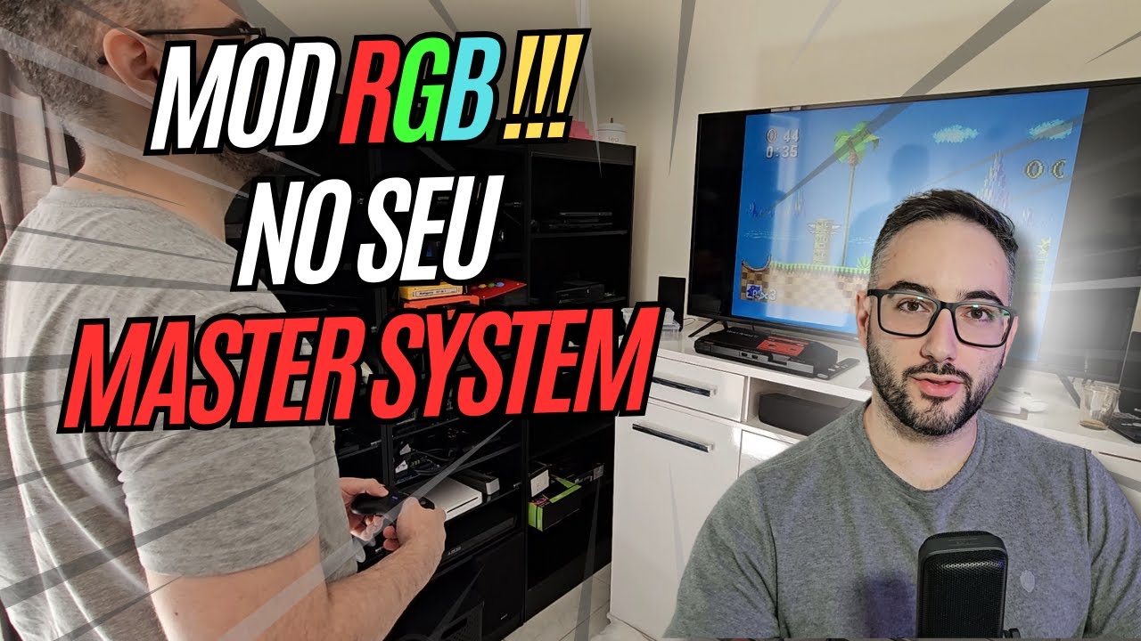 Tutorial de Instalação de Mod RGB no Master System – Qualquer Placa!