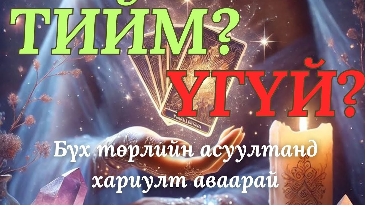 🔮✨💭 Тийм үү? Үгүй юу?