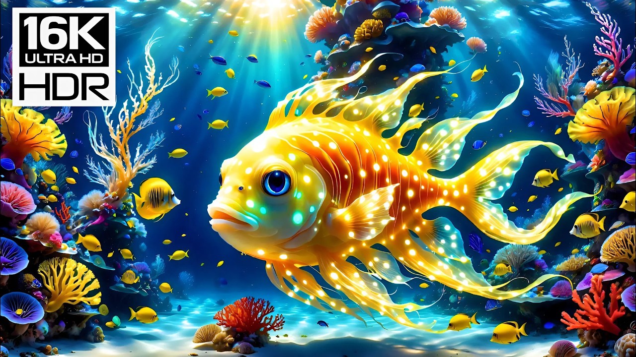 🦈 Secrets of the Deep Blue #11 | 16K HDR – Gentle Ocean Giants & the Quiet Heart of the Reef