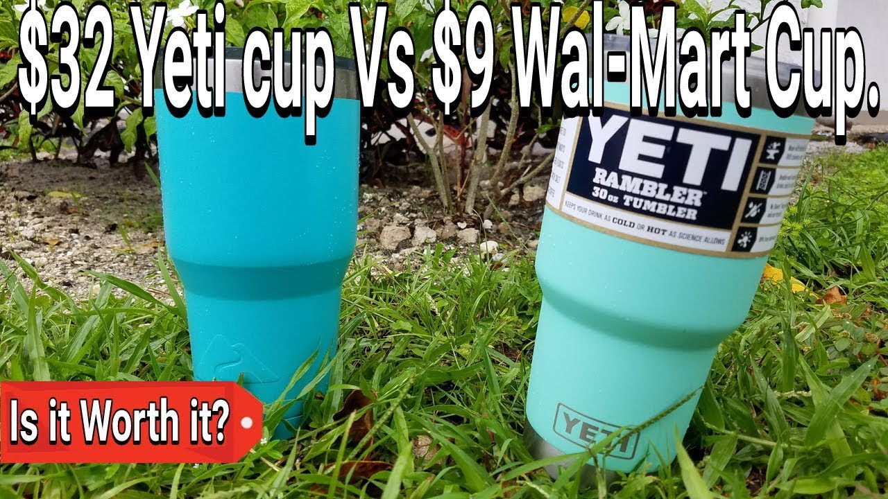$32 YETI Cup Vs $9 Ozark WALMART Cup?! Is It Worth It? Suprising Outcome!