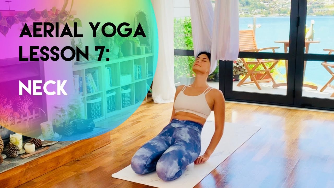 1-hour Aerial Yoga Lesson 7 - Neck | Beginner-Intermediate Class | CamiyogAIR