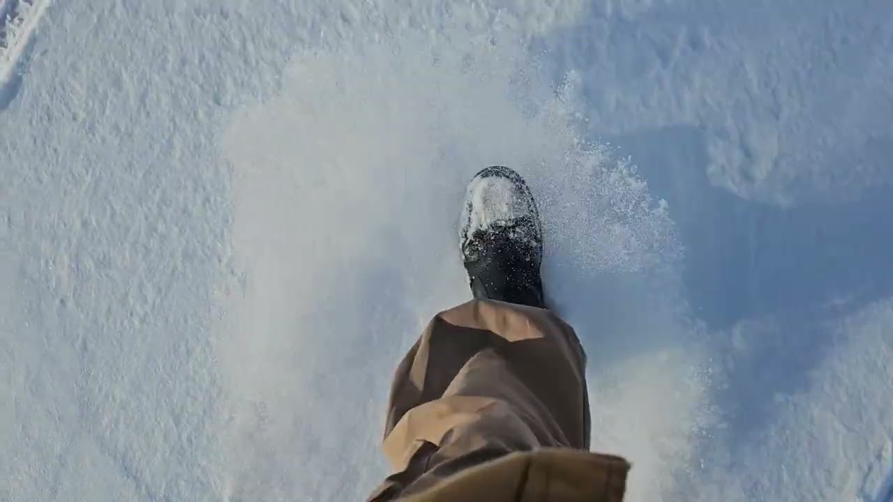 A walk across a frozen lake