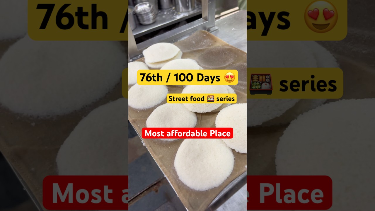 76th / 100 Days ☺️of street #food series 😍 #hubli #hubli_dharwad #idli #vada #streetfood #idli