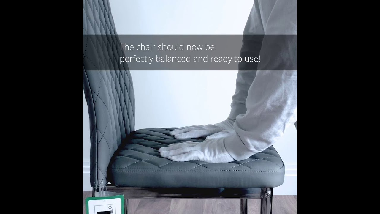 How to assemble a Milan Faux Leather Dining Chairs from Furniturebox UK