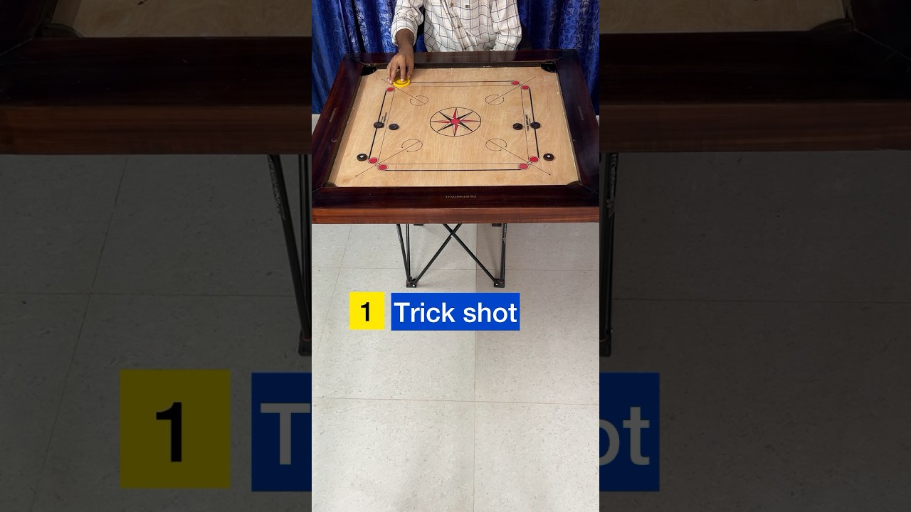 Learn carrom trick shots🥇|| Best carrom techniques || #carrom #shorts