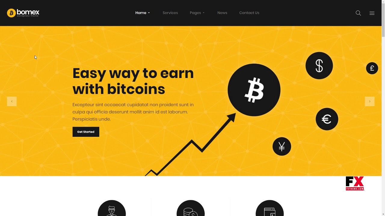 Bomex - Cryptocurrency and Bitcoin WordPress Theme