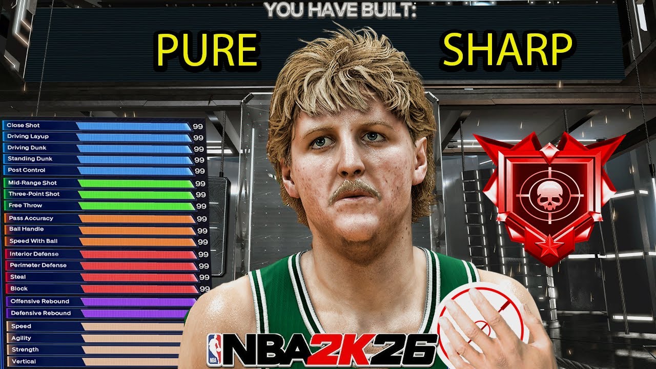 The Best Pure Sharp Build In NBA 2K26! Best SG Build