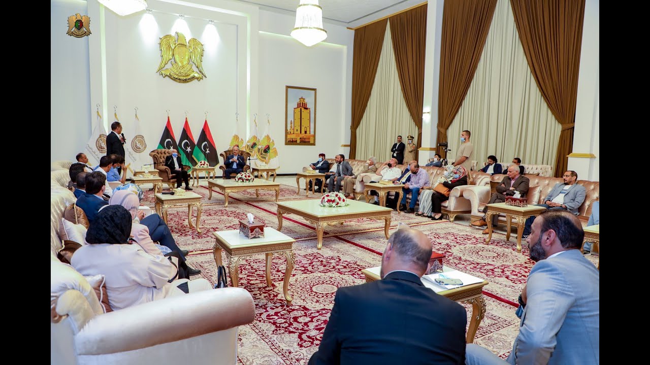 لقاء القائد العام المشير خليفة حفتر مع رئيس مجلس النواب المستشار عقيلة صالح  وعدد من أعضاء المجلس .