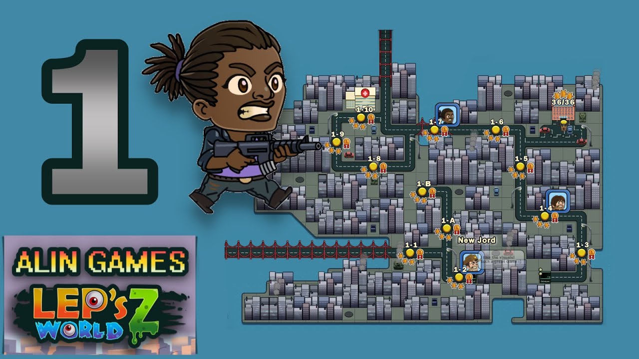 Alin Lep's World Z | World 1 | Walkthrough Collect All Stars