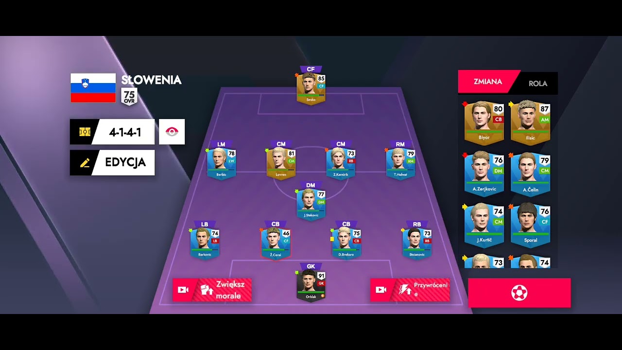 Mecz towarzyski 🇸🇮🇸🇪 Słowenia - Szwecja (2:1)