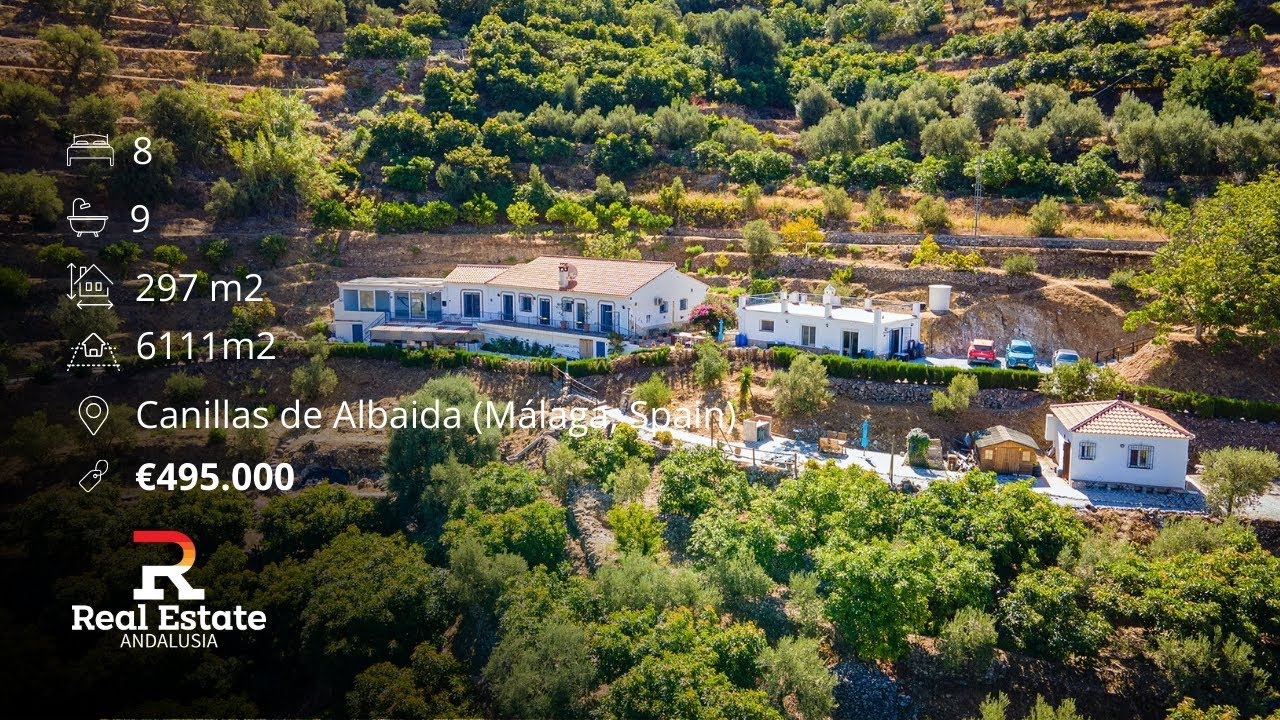 Finca with Legal B&B Setup For Sale in Canillas de Albaida (Costa Del Sol) Spain