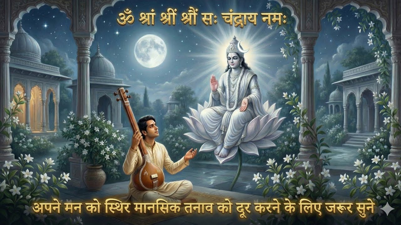 Chandra Dev Beej Mantra Non Stop Chanting | मानसिक तनाव को दूर करने के लिए रोज जरूर सुने