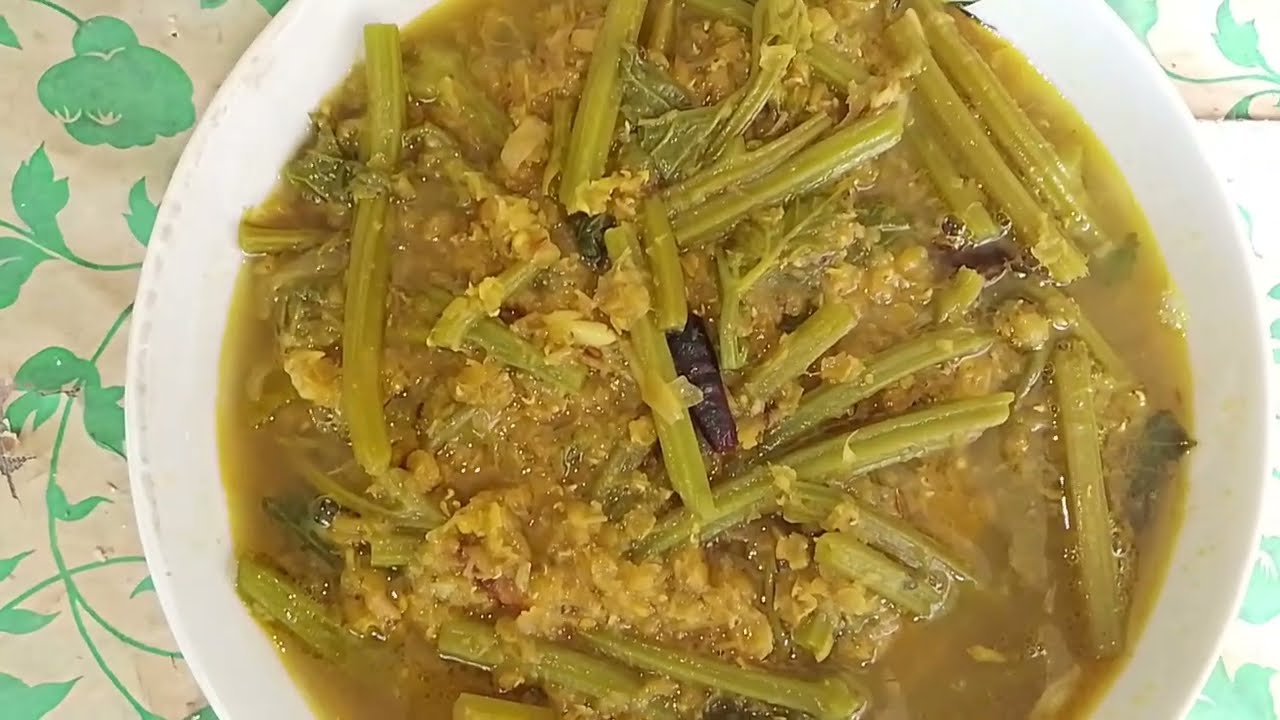 বাঙালিয়ানার স্বাদে ভরপুর মসুর ডাল দিয়ে লাউ শাক 🥦একবার খেলে এর স্বাদ ভোলা অসম্ভব 🍛লাউ শাকের ঘন্ট
