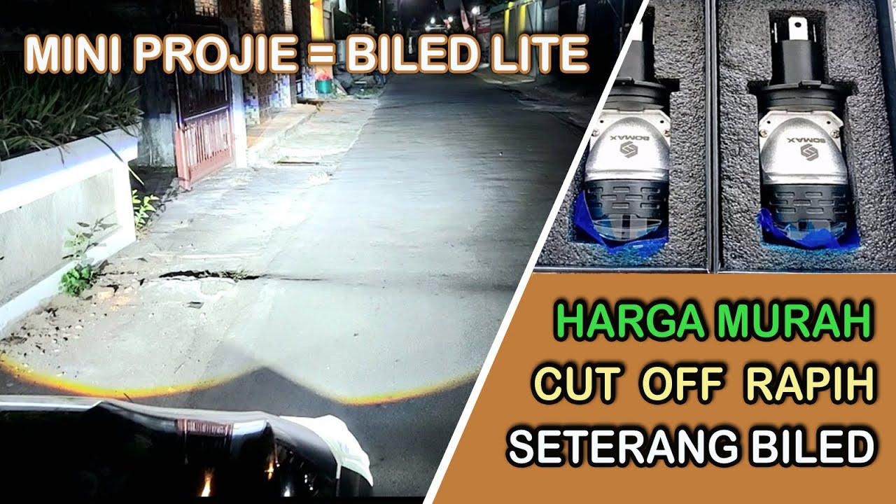 Mini Projector H4 Somax Ze5 di Sigra Calya ||| Terang Seperti Biled..!!