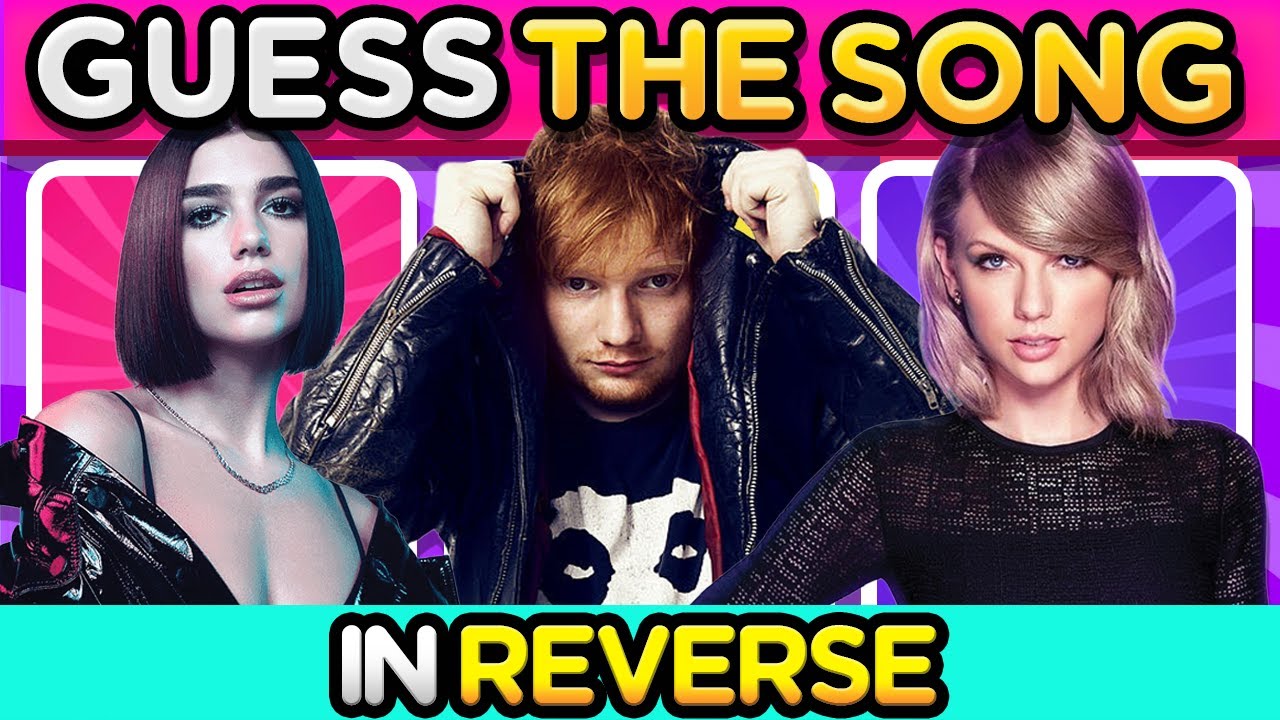 GUESS THE SONG BACKWARDS 🎵 | Reverse Music Challenge