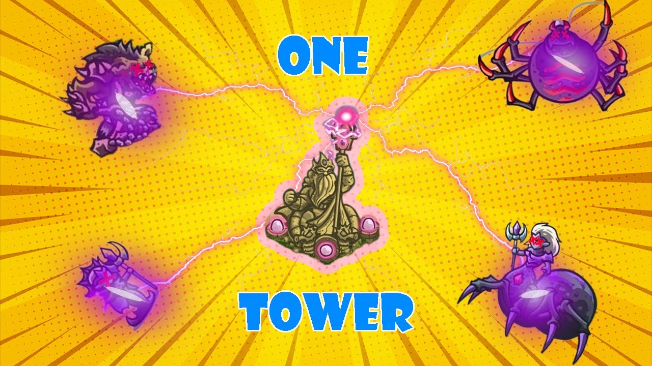 Can YOU Beat Kingdom rush Origins With ONE TOWER ? Part (2/2 -- ENDING)