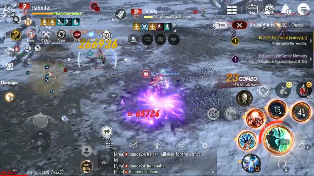 AFFINITY vs. SYNC Clash in IF - BNSR Blade & Soul Revolution PVP PK Zen Archer