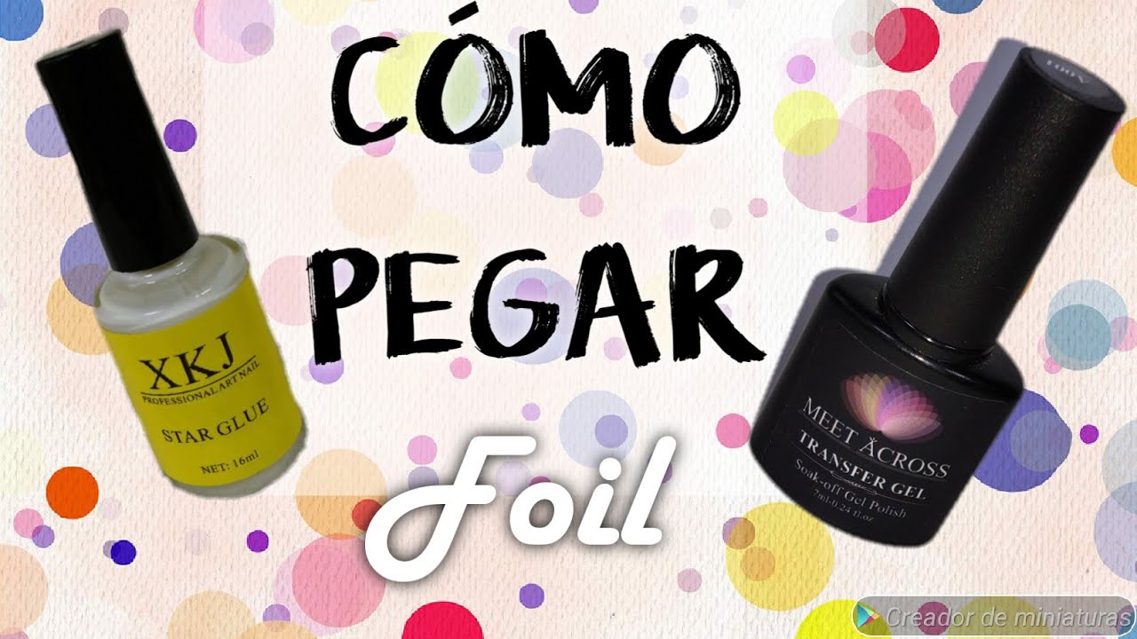 Como aplicar Foil en uñas 💅 💅 😘