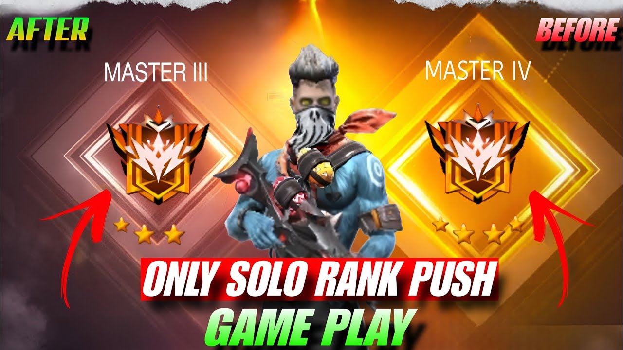 Master tree star⚡ 8915 Score😱 to master four star in 1 hours Free Fire Br Rank Push 
