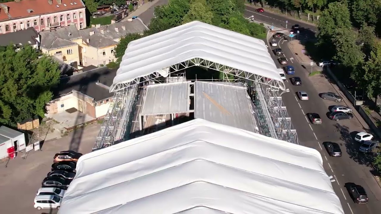 Movable Keder XL roof on TG-60 in Vilnius