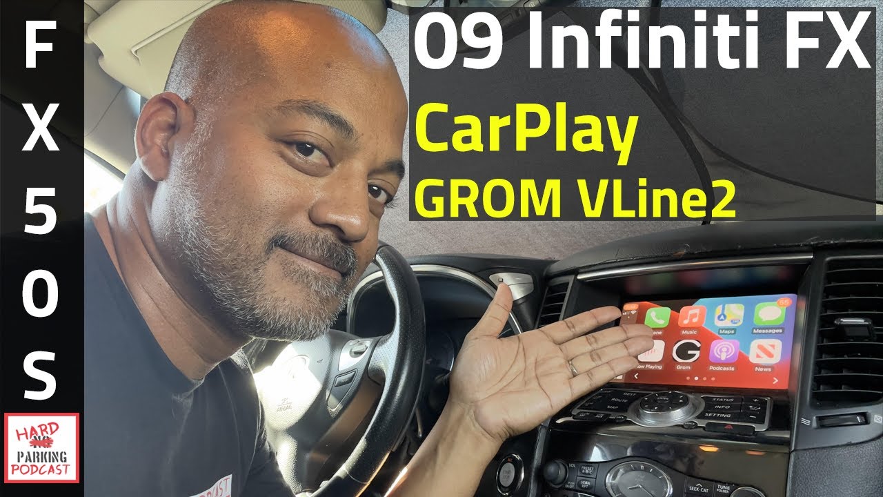 GROM Vline unboxing and install , Infiniti FX50 (CarPlay Android Auto)