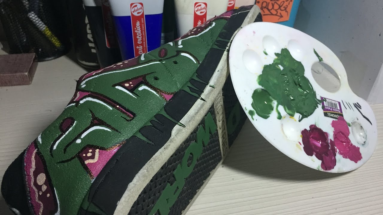 AYAKKABIMA GRAFFİTİ YAPTIM-(CUSTOM GRAFFITI MY SHOES)