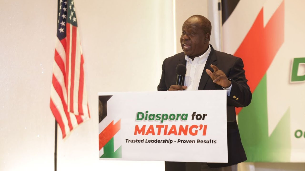 LIVE; FRED MATIANG'I ADRESSING KENYANS LIVING IN AMERICA, AT BALTIMORE MARYLAND