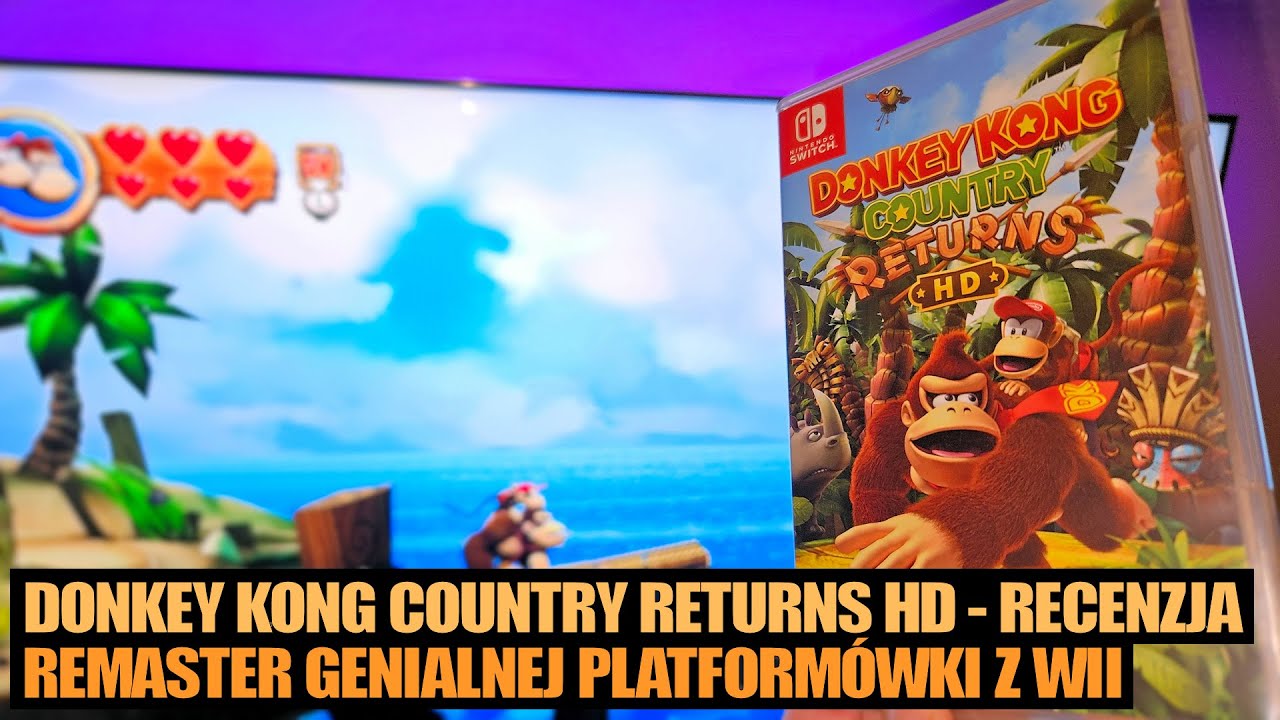 Donkey Kong Country Returns HD - recenzja (Switch) - remaster genialnej platform&oacute;wki 2D z epoki Wii
