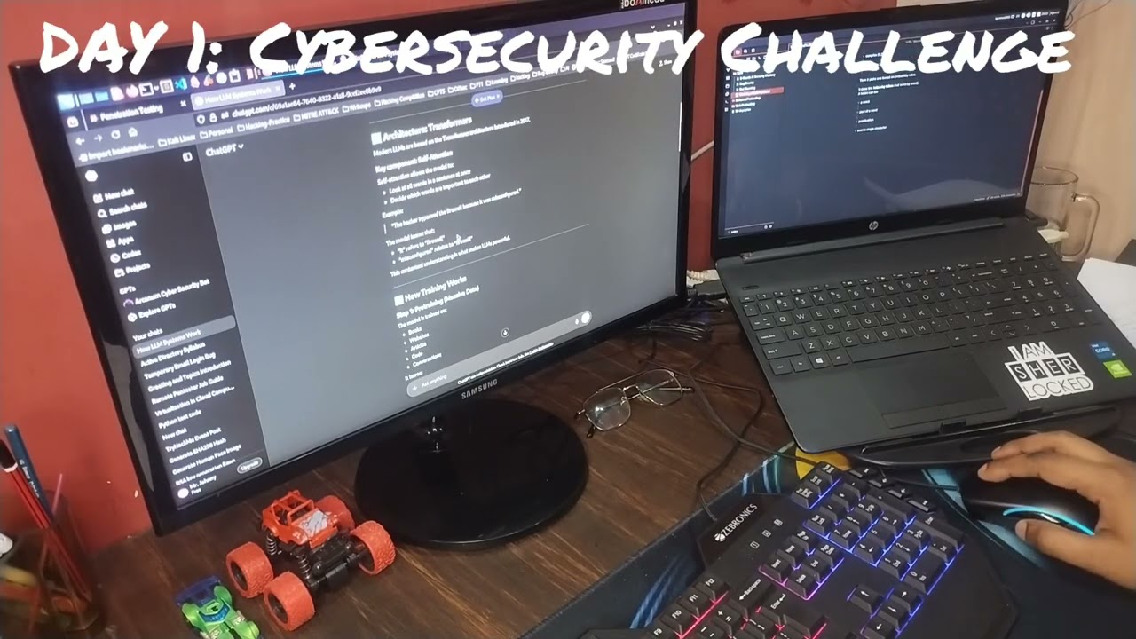 🚀 Day 1 of my Cybersecurity Challenge Journey.