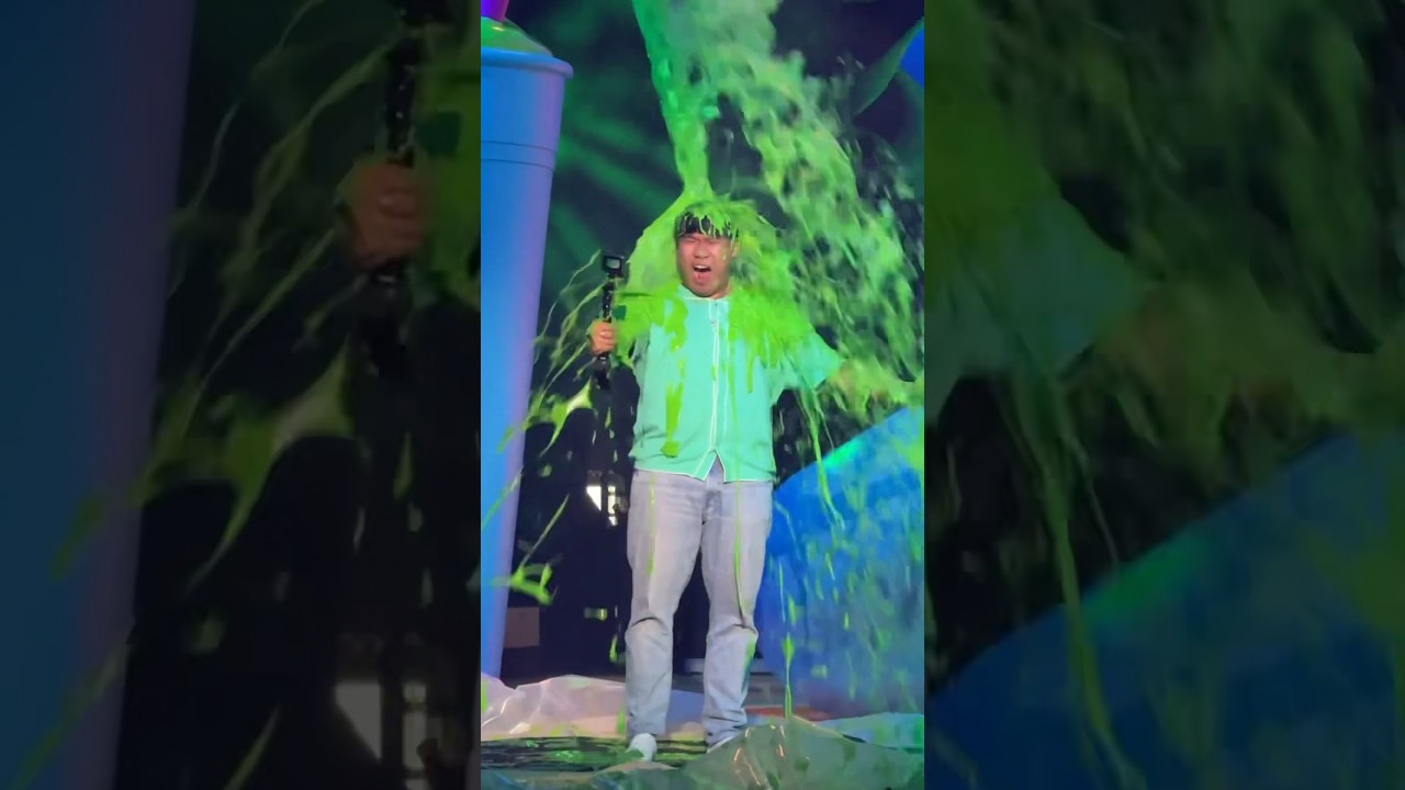 I got SLIMED by Nickelodeon 🧪😩