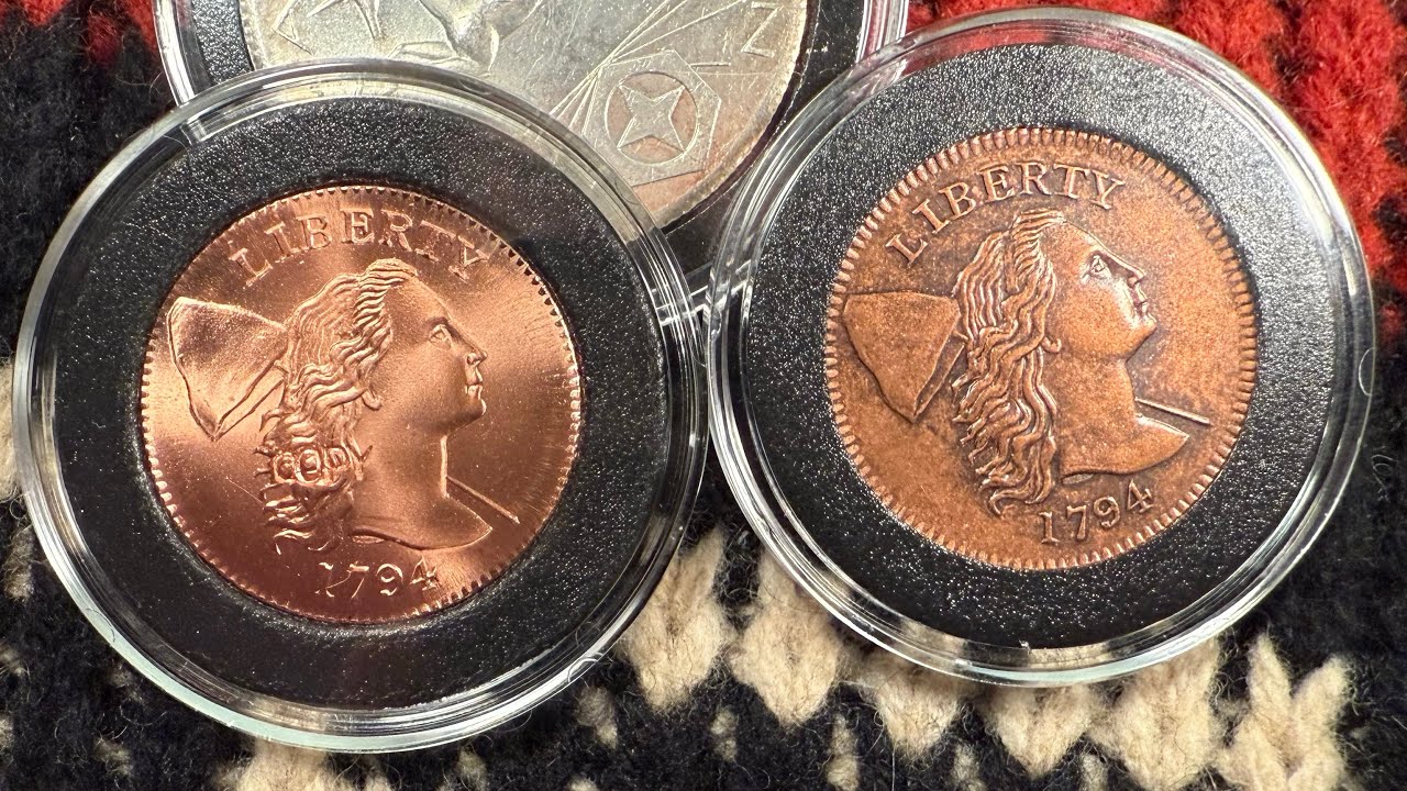 Two High Grade Gallery Mint Museum 1794 Copper Large Cent Replicas! #numismatics #coincollecting