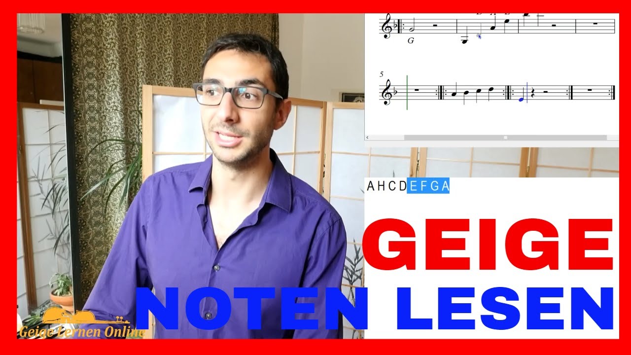 [Geige spielen lernen #2] Wie du die Note schnell und effizient lesen kannst