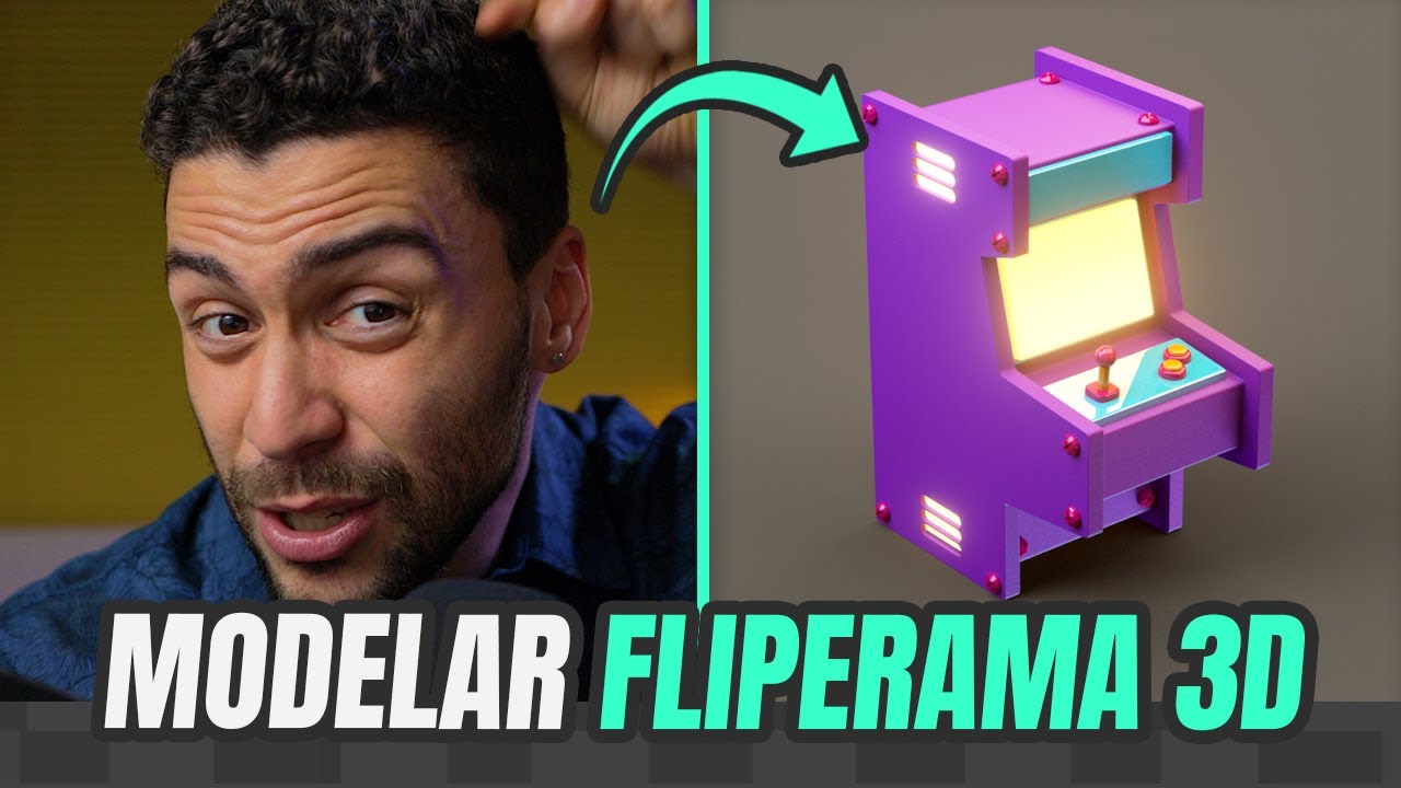 Como MODELAR um FLIPERAMA 3D no Zbrush | Tutorial Zbrush