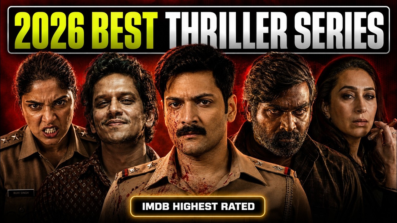 Top 12 IMDb Highest Rated Crime Thriller Web Series 2026 | Best Indian Thriller Series
