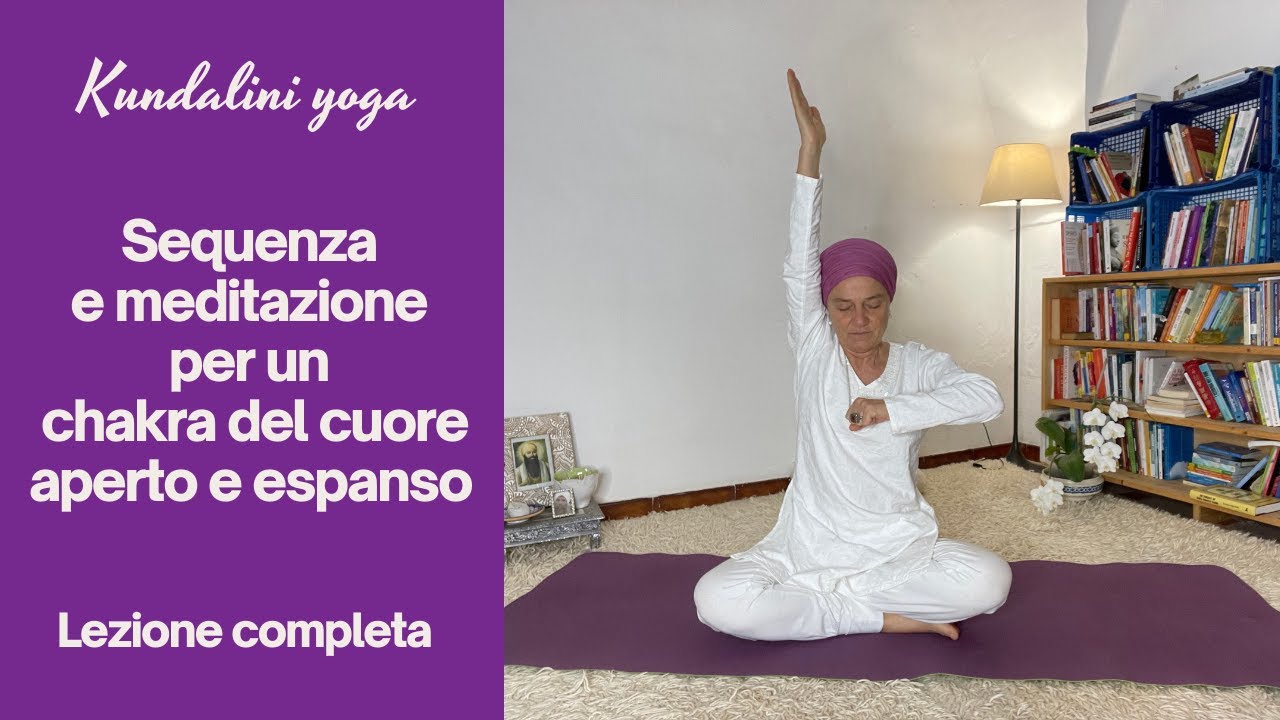 Kundalini yoga per principianti/Lezione completa per il chakra del cuore❤️ apriti all'amore!