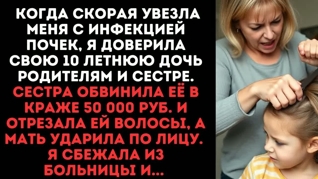 Когда скорая увезла меня с инфекцией почек, я доверила свою 10 летнюю дочь родителям и сестре...