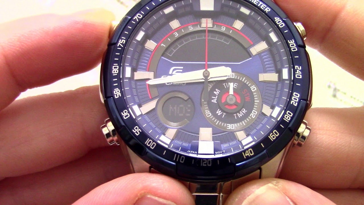 Часы Casio EDIFICE ERA-600RR-2A - Инструкция, как настроить от PresidentWatches.Ru