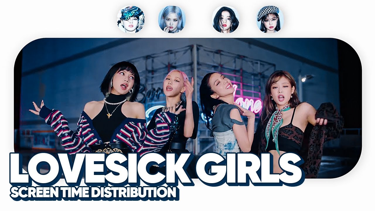 BLACKPINK - Lovesick Girls (Screen Time Distribution)