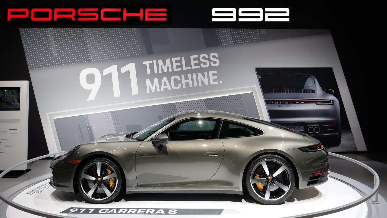 🇩🇪 NEW 2020 992 Porsche 911 Carrera S Interior Exterior & Twin Turbo 3.0L Engine Chicago Auto Show