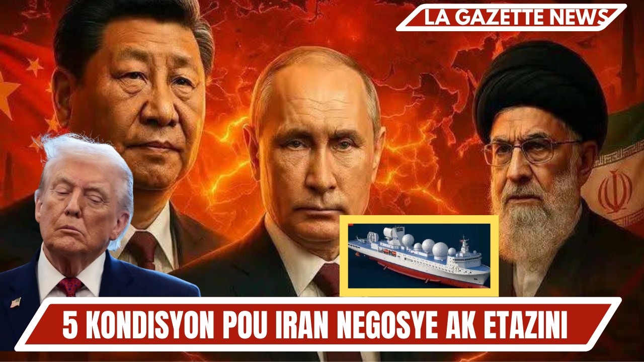 IRAN EGZIJE 5 KONDISYON POU'L NEGOSYE AK ETAZINI,IRAN MENASELA FRANS