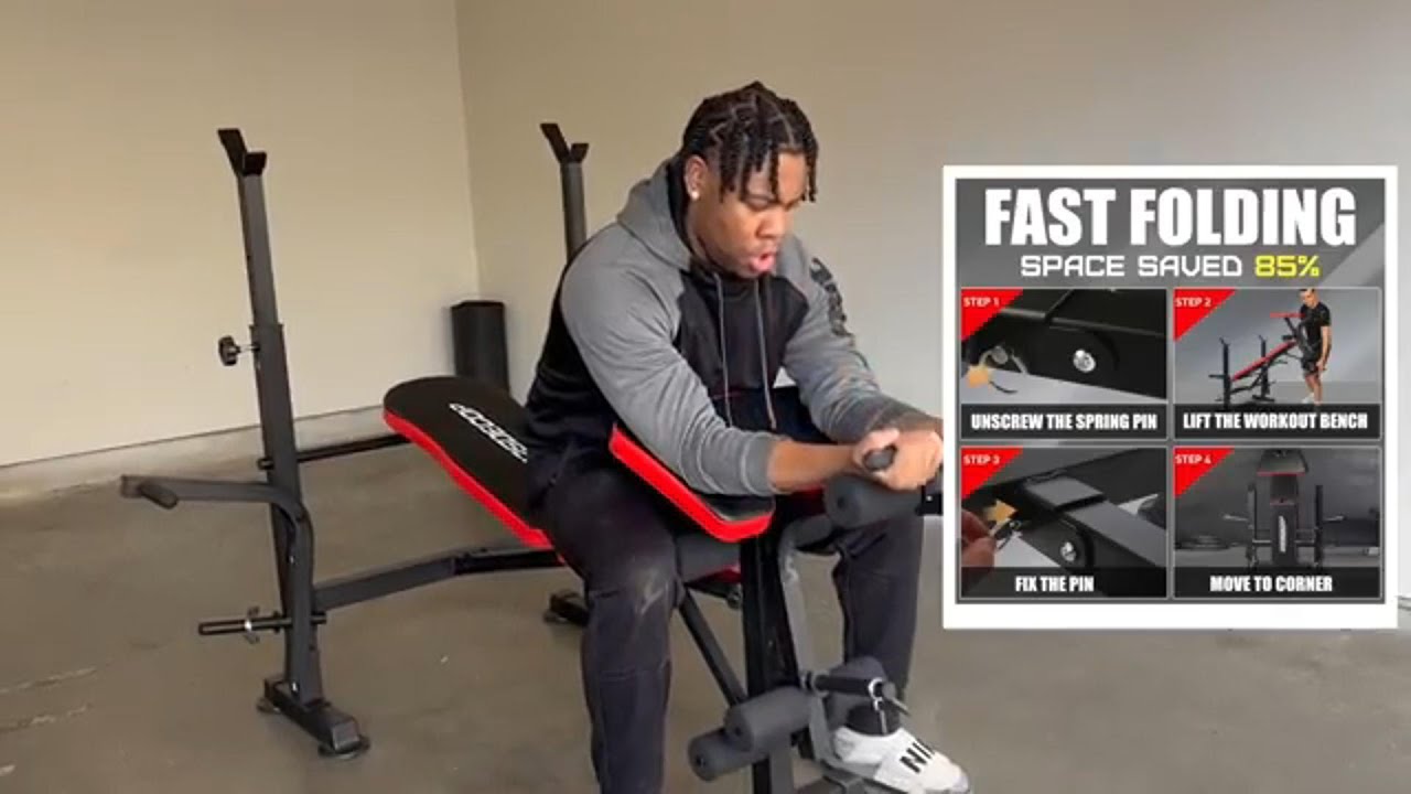 Ready to Transform Your Home Gym? This Weight Bench Has It All！ #oppsdecor #fitness #gymmotivation