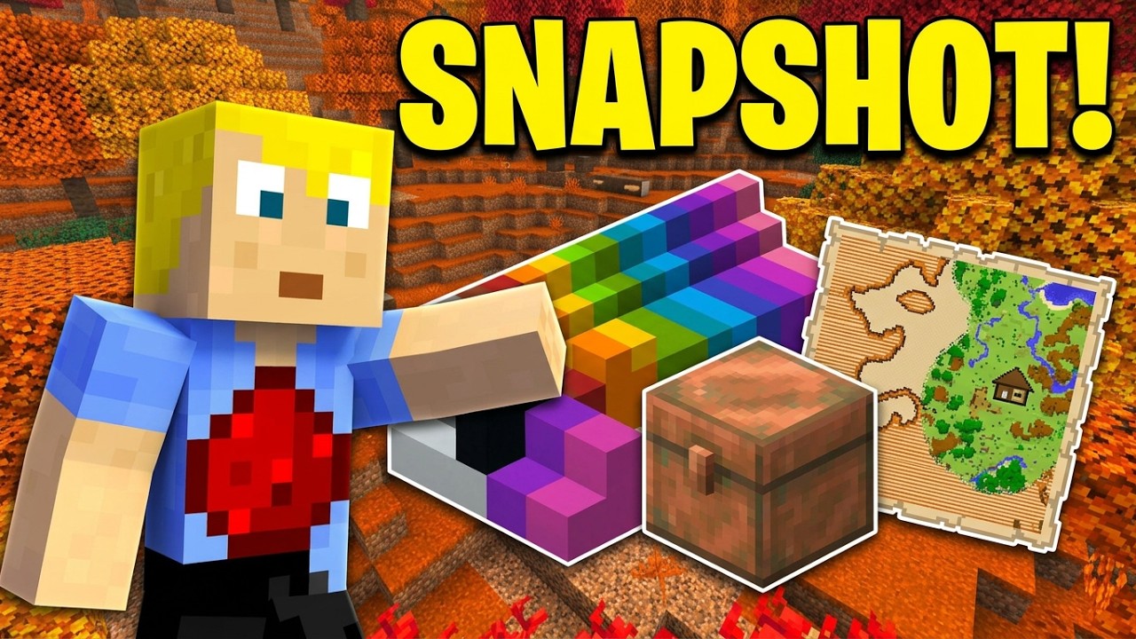 New TREASURE CHESTS, BLOCKS & EXPLORER MAPS! - Minecraft Update 26.3 Snapshot 7