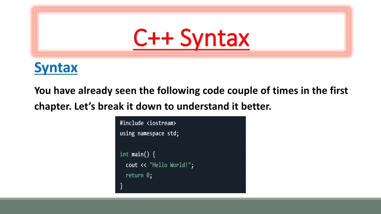 Tech Tutorials ------ C++ Syntax | C++ Output | C++ NewLines | C++ Escape Sequence