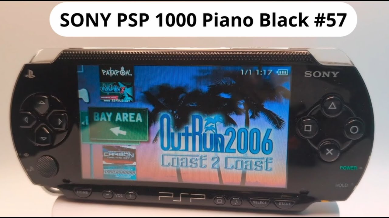 Sony PSP 1000 (Piano Black) №57. Обзор лота (демонстрация работы)