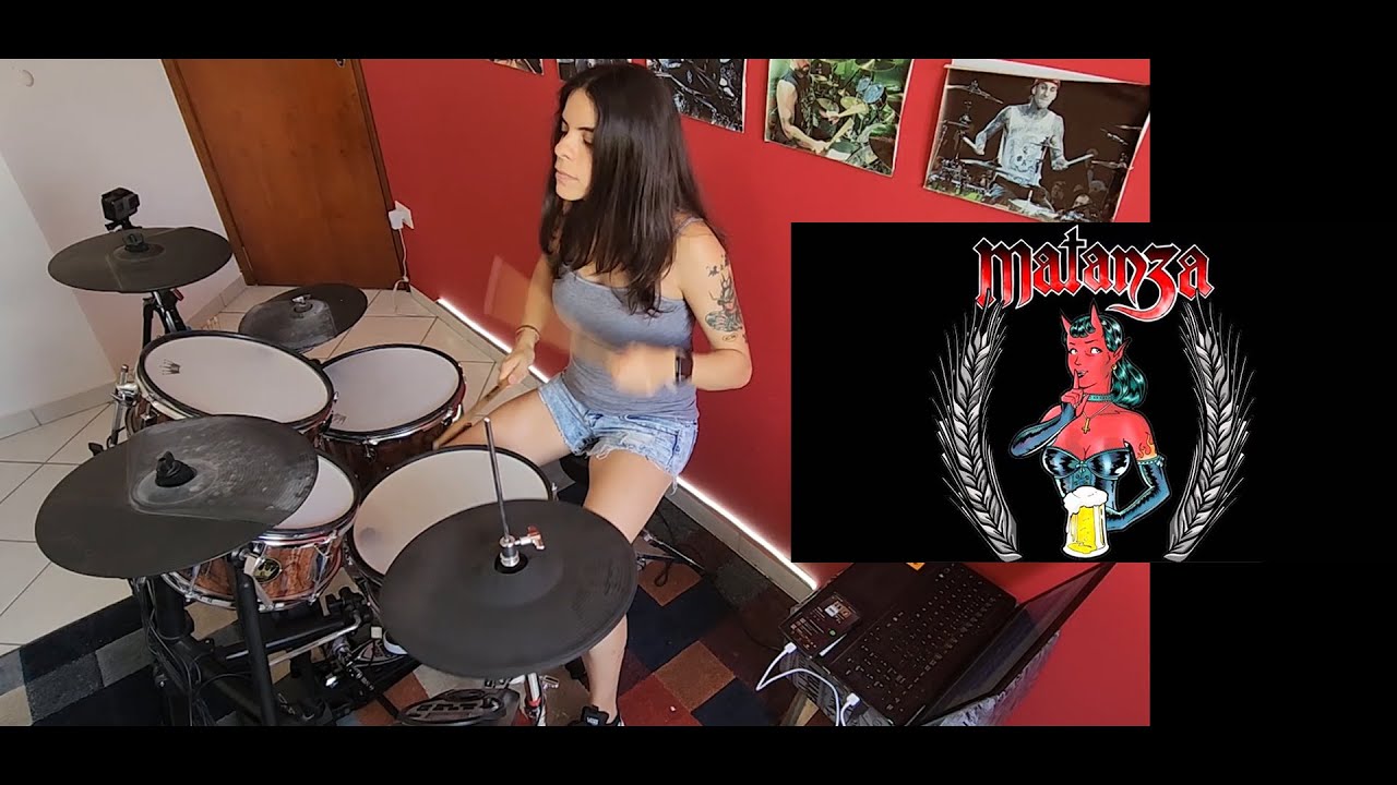 Matanza - Clube dos Canalhas (Cover de Bateria/ Drum Cover)I Carol Galinddo