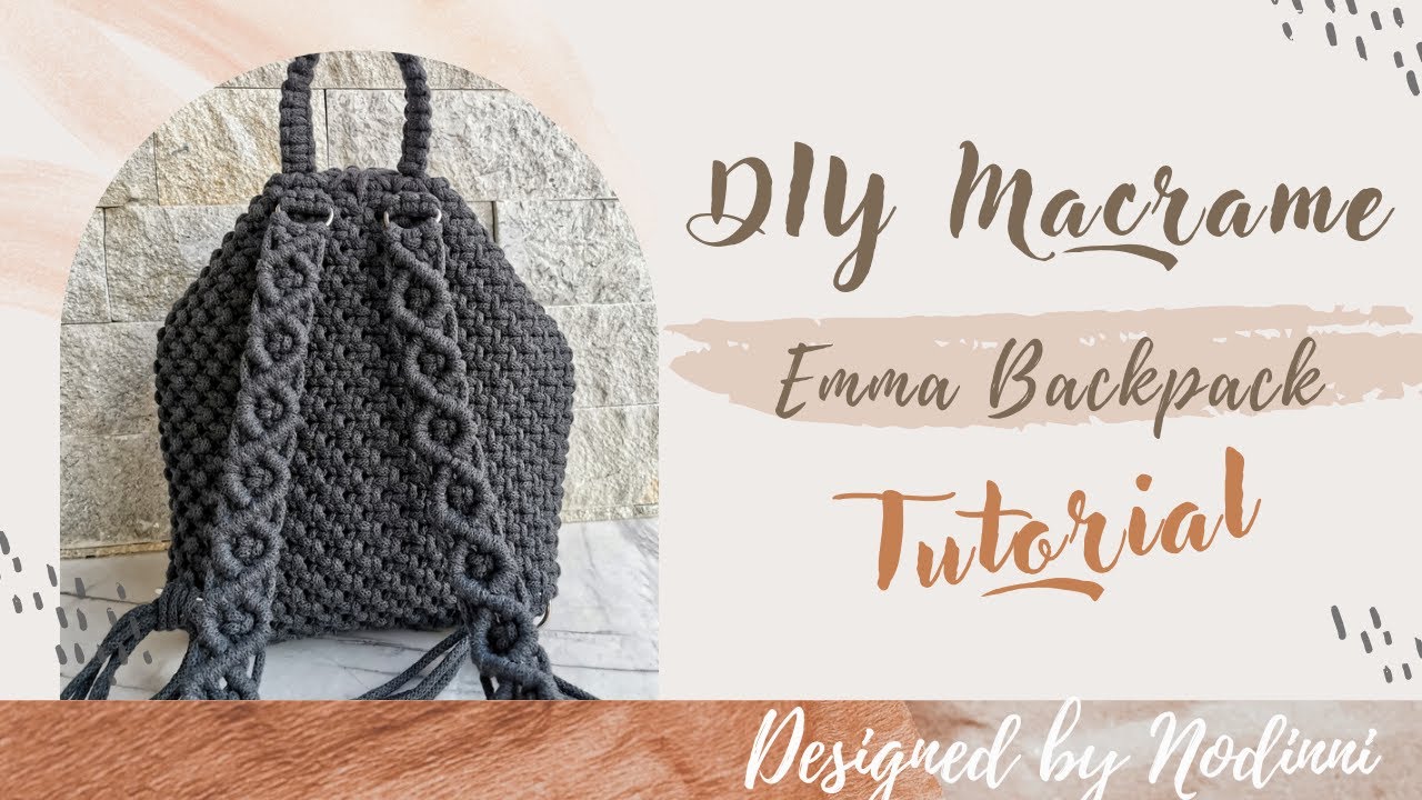 DIY Macrame Emma Backpack