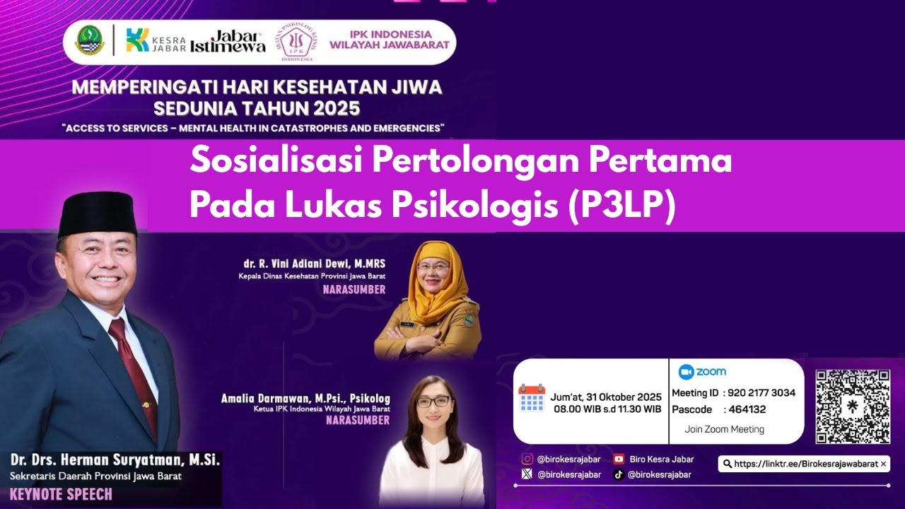 Sosialisasi Pertolongan Pertama Pada Lukas Psikologis (P3LP)