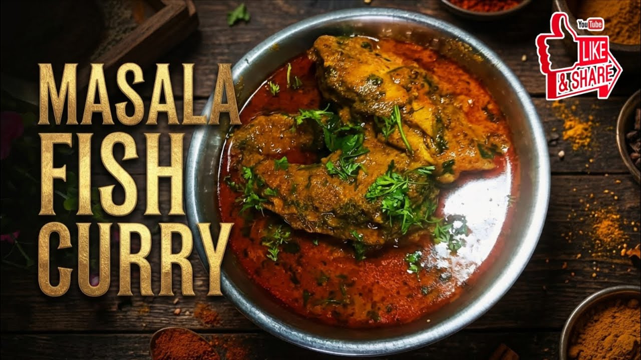 Masala fish curry ki recipe मसाला मछली 🐟 कारी की रेसिपी#masala fish#🙏🙏🐠 long video#food 