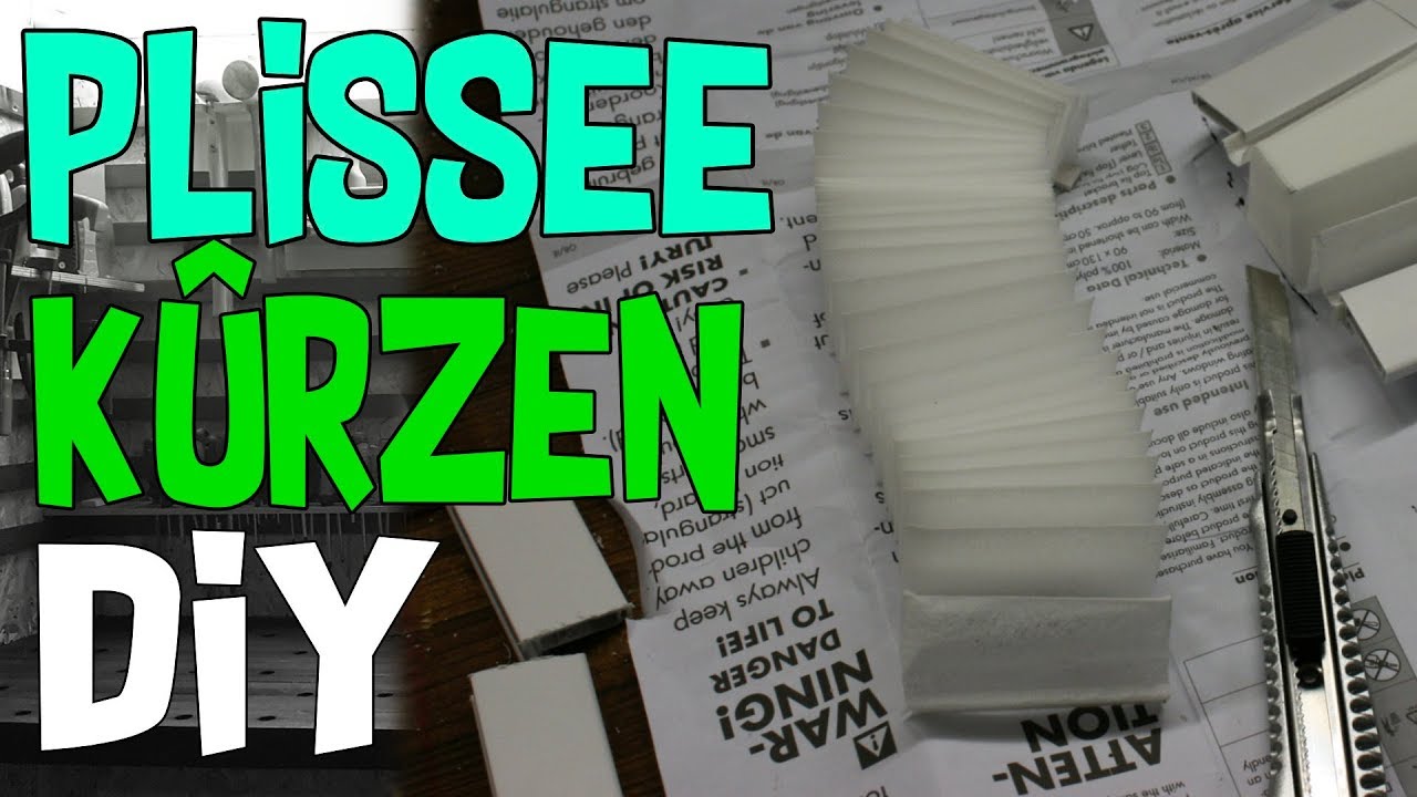 Plissee kürzen - so geht es